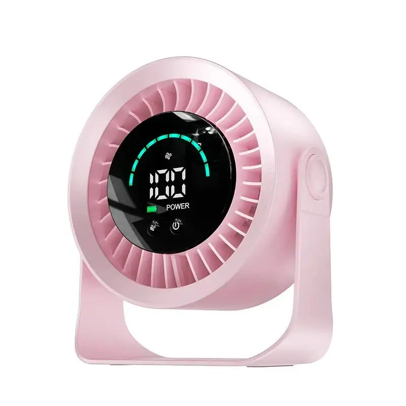 Stay Cool Anywhere: Versatile Rechargeable USB Desk Fan with 100 Speeds, 360° Rotation, and Wall-Mounted Convenience for Your Home or Office