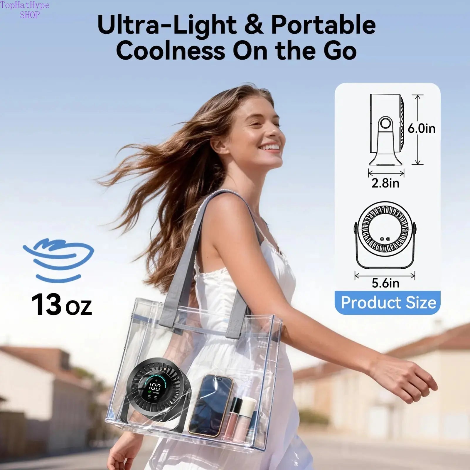 Stay Cool Anywhere: Versatile Rechargeable USB Desk Fan with 100 Speeds, 360° Rotation, and Wall-Mounted Convenience for Your Home or Office
