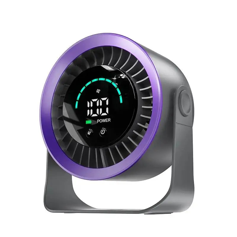 Stay Cool Anywhere: Versatile Rechargeable USB Desk Fan with 100 Speeds, 360° Rotation, and Wall-Mounted Convenience for Your Home or Office