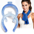 2-Pack Reusable Neck Cooling Tubes with Cooling Towels for Warm Weather | Instant Cooling Solution at 64°F for Outdoor Activities, Sports, Gardening, and Hot Flashes