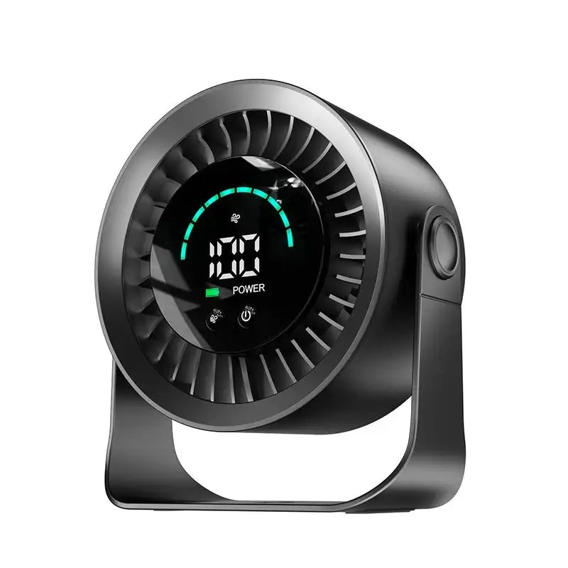 Stay Cool Anywhere: Versatile Rechargeable USB Desk Fan with 100 Speeds, 360° Rotation, and Wall-Mounted Convenience for Your Home or Office