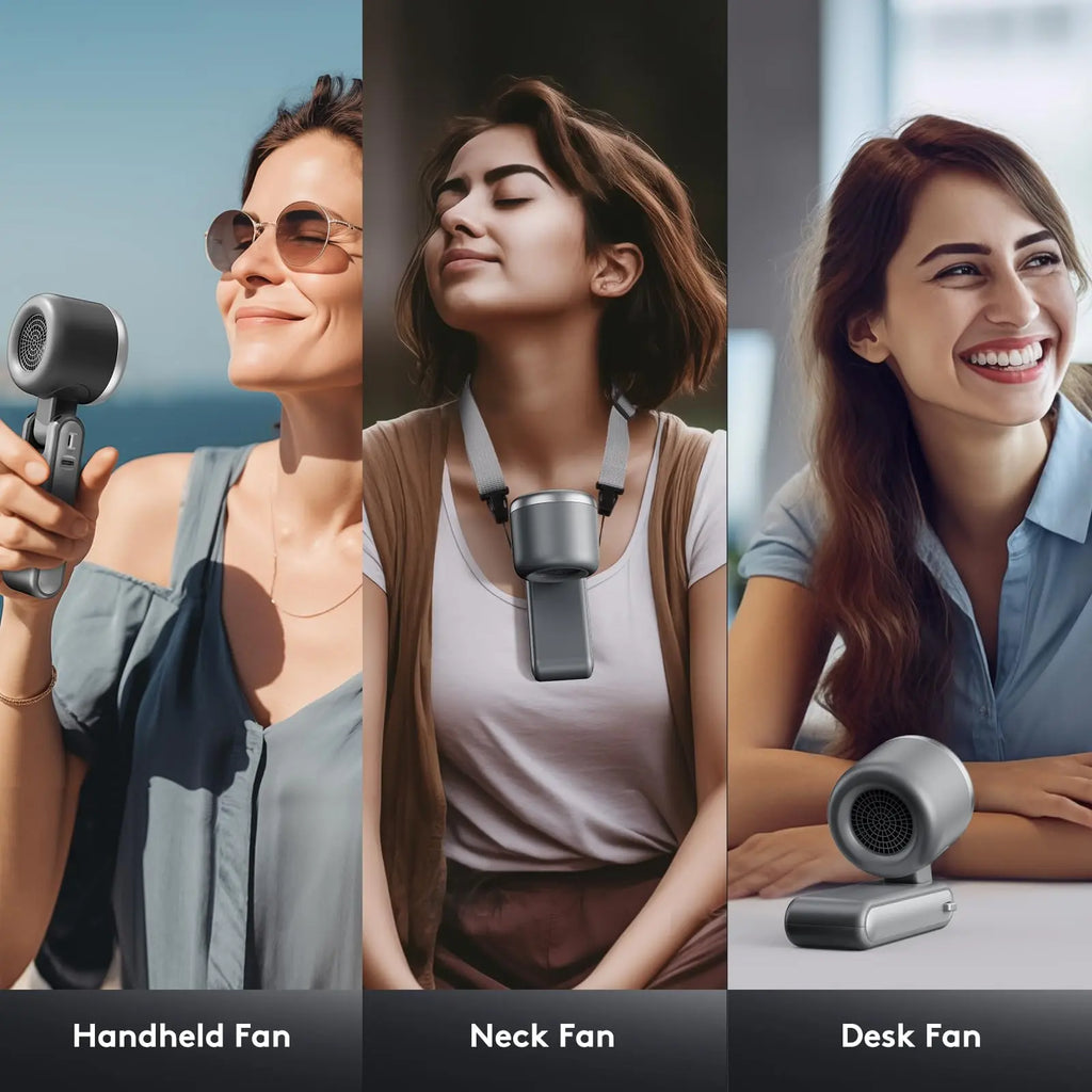 Stay Cool Anywhere: The Ultimate Portable Handheld Turbo Fan with Adjustable Speeds for Outdoor Adventures
