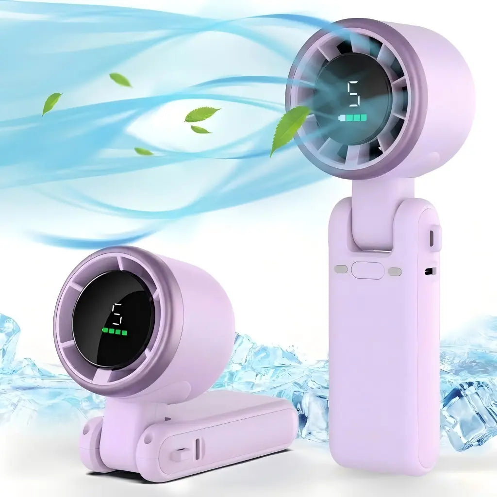 Stay Cool Anywhere: The Ultimate Portable Handheld Turbo Fan with Adjustable Speeds for Outdoor Adventures